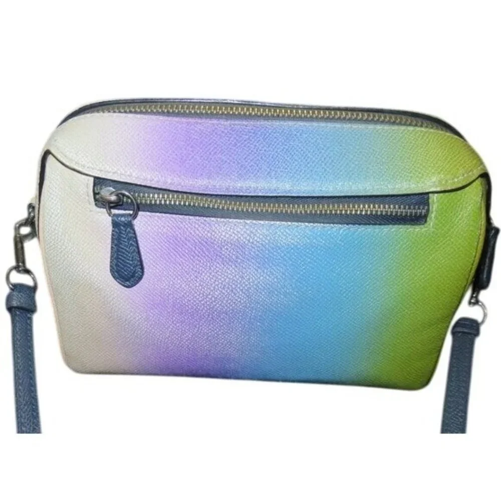 Coach Mini Bennett Cross grain leather Crossbody in Gradient Ombre Dégradé 91456